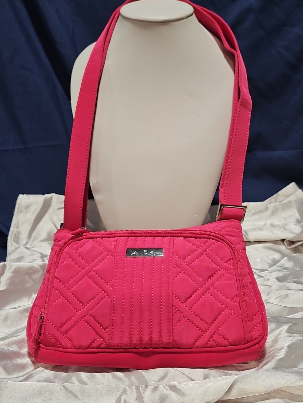 Vera Bradley Quilted Shoulder Bag in Hot Pink